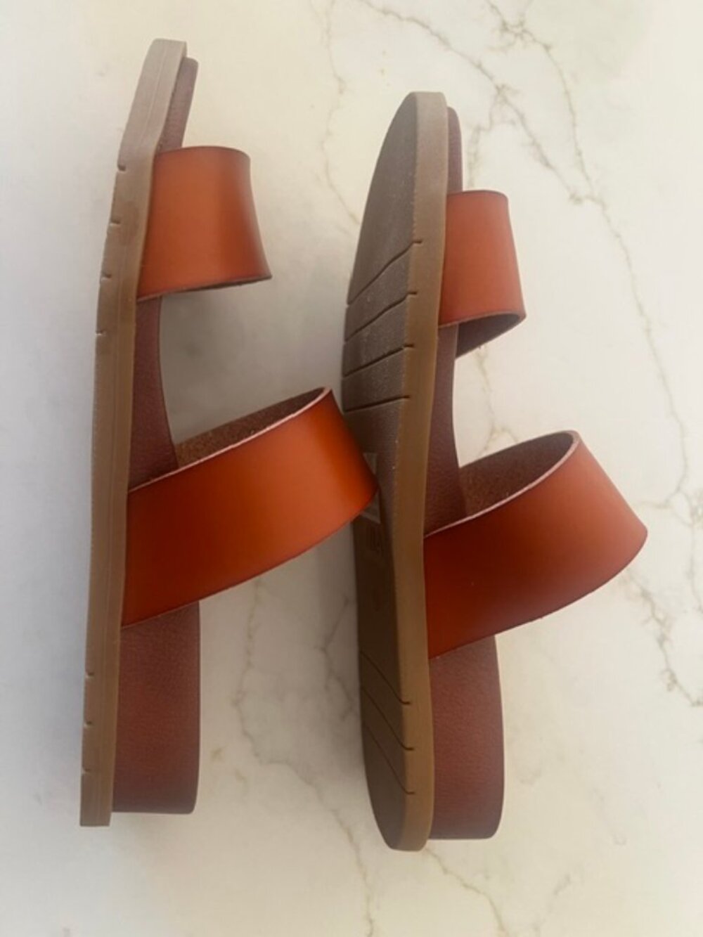 Mia Brown Slide Sandals - Picture 8 of 9